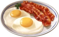 Bacon & Eggs on a plate